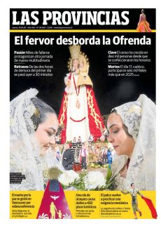 EL FERVOR DESBORDA LA OFRENDA