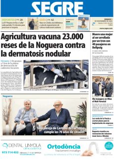 AGRICULTURA VACUNA 23.000 RESES DE LA NOGUERA CONTRA LA DERMATOSIS NODULAR