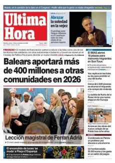 BALEARS APORTARÁ MÁS DE 400 MILLONES A OTRAS COMUNIDADES EN 2026