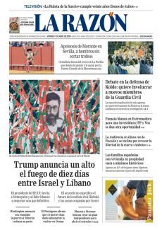 TRUMP ANUNCIA UN ALTO EL FUEGO DE DIEZ DÍAS ENTRE ISRAEL Y LÍBANO